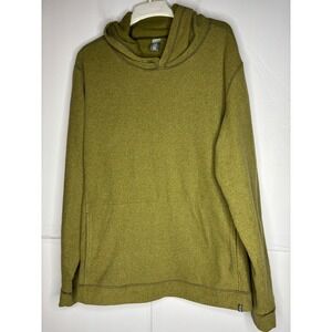 Stio Wilcox Fleece Hoodie Mens XXL Olive Green Heather Pullover 2439 Mens XXL